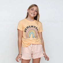 Load image into Gallery viewer, Tiny Whales - Somewhere Boxy Tee - Sunshine