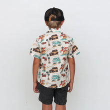 Load image into Gallery viewer, Tiny Whales - Surf Safari Button Up - Natural/ Multi