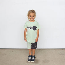 Load image into Gallery viewer, Tiny Whales - Vibe Check  Pocket Tee - Seafoam