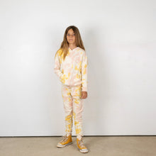 Load image into Gallery viewer, Tiny Whales - Sunset Hoodie - Natural/Pink/Gold Tie Dye