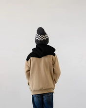 Load image into Gallery viewer, Tiny Whales - Check It Beanie - Faded Black - Toddler