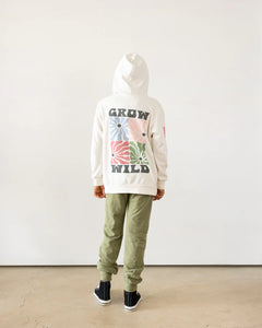 Tiny Whales - Grow Wild  Hoodie - Natural