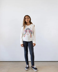 Tiny Whales - Dream In Color Long Sleeve Tee - Natural