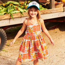 Load image into Gallery viewer, Pink Chicken - Girls Taylor Dress - Berries and Oranges