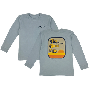 Tiny Whales - The Good Life LS Tee - Ocean