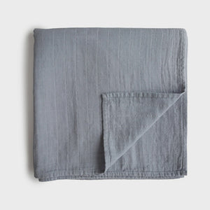 Mushie - Organic Cotton Muslin Swaddle Blanket - Tradewinds