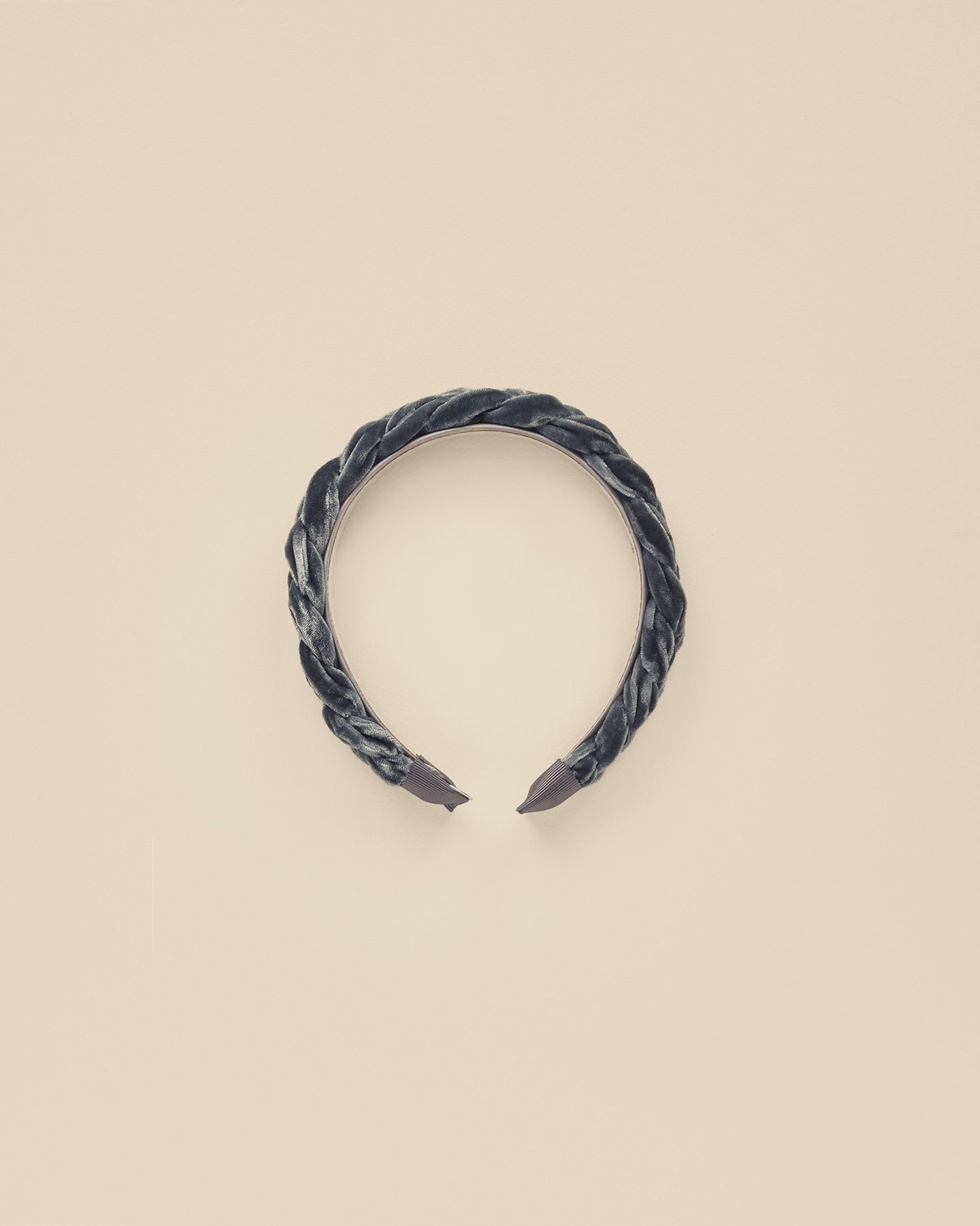 Noralee - Velvet Braided Headband - Midnight