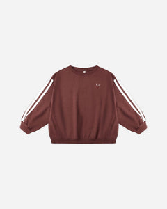 Rylee + Cru - Oversized Sweatshirt - Burgundy