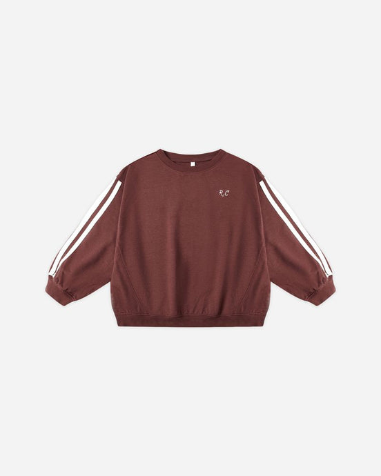 Rylee + Cru - Oversized Sweatshirt - Burgundy