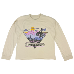 Tiny Whales - Wanderlust Oversized LS Tee - Cream