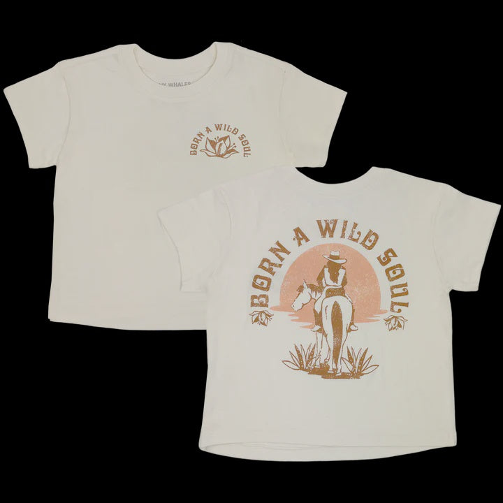 Tiny Whales - Wild Soul Boxy Tee - Natural