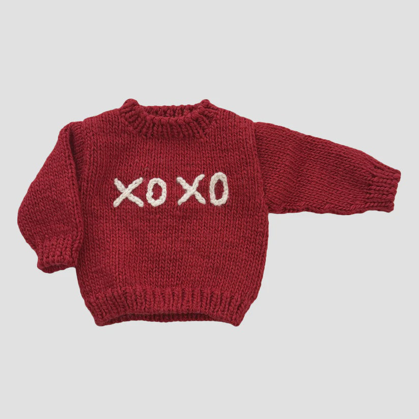 The Blueberry Hill - XOXO Sweater - Red