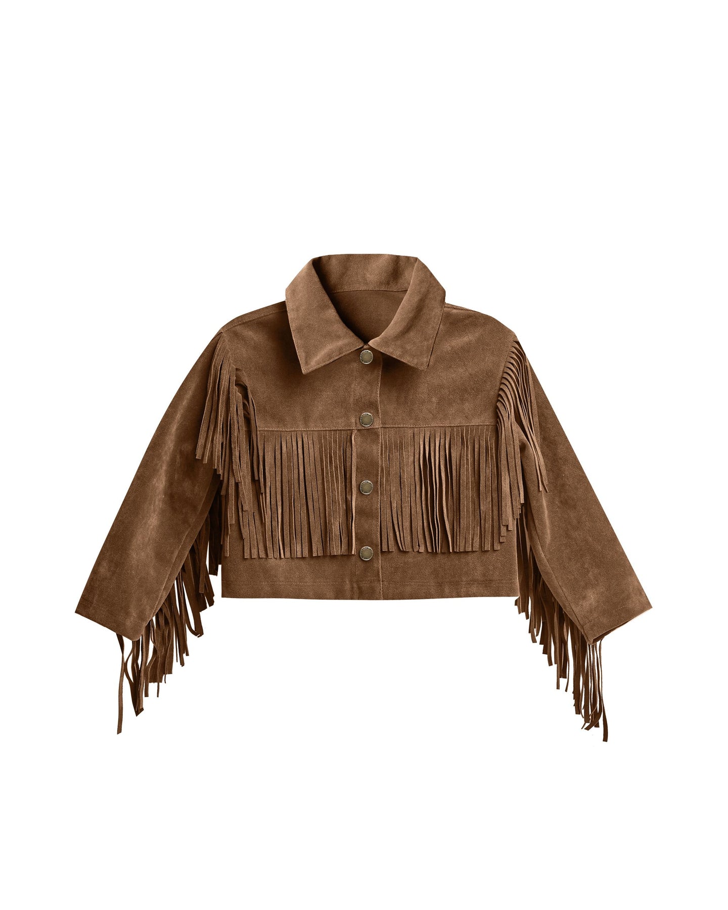 Rylee + Cru - Fringe Jacket - Saddle