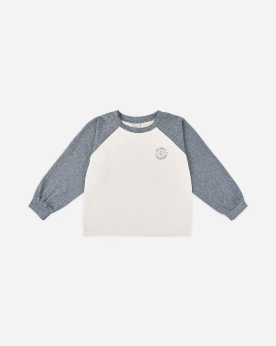 Rylee + Cru - Raglan Tee - Heathered Navy