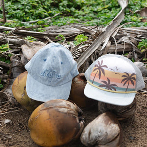 Tiny Whales - Aloha Trucker Hat - Stonewash Denim