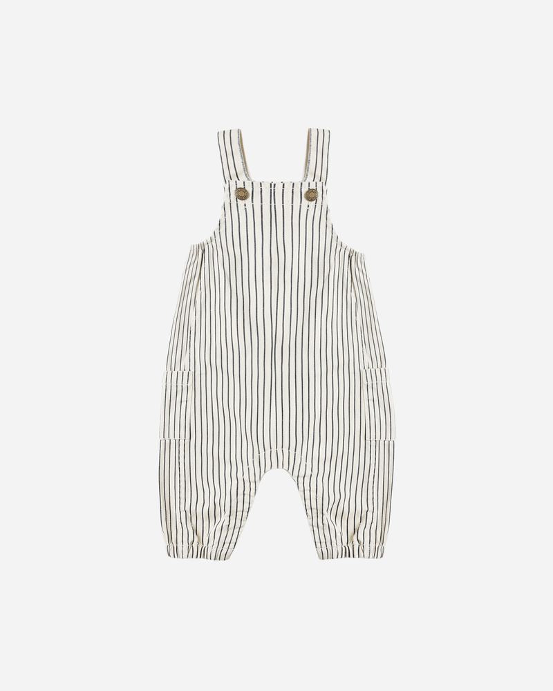 Rylee + Cru - Cargo Baby Overall - Navy Pinstripe