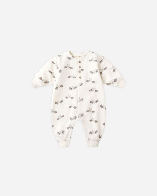Quincy Mae - Relaxed Fleece Jumpsuit - Bats