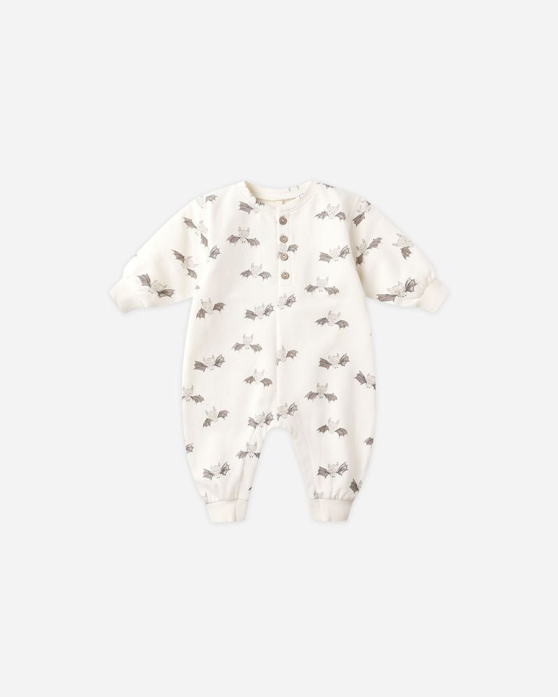 Quincy Mae - Relaxed Fleece Jumpsuit - Bats