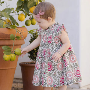 Pink Chicken - Baby Girls Stevie Dress Set - Lisbon Floral