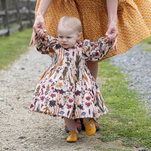 Pink Chicken - Baby Girls Brooke Dress Set - Autumn Flowers