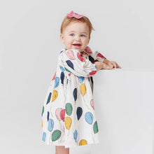 Load image into Gallery viewer, Pink Chicken - Baby Girls Stevie Puff Sleeve Dress Set - Balloon Bunches