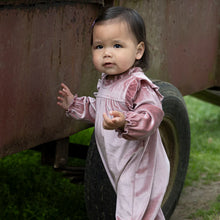 Load image into Gallery viewer, Pink Chicken - Baby Girls Velour Kalani Jumper - Mauve