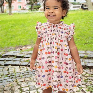 Pink Chicken - Baby Girls Stevie Dress Set - Cloud Pink Cherry