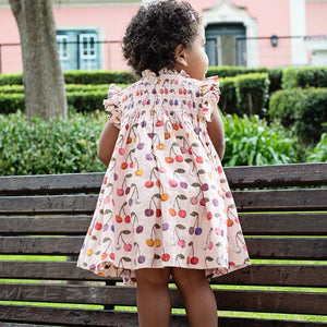 Pink Chicken - Baby Girls Stevie Dress Set - Cloud Pink Cherry