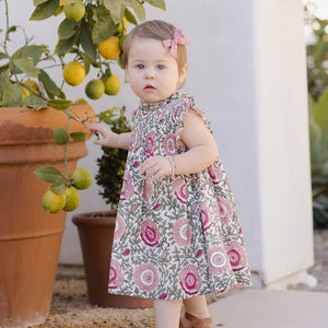 Pink Chicken - Baby Girls Stevie Dress Set - Lisbon Floral