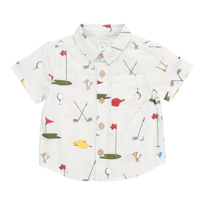 Pink Chicken - Baby Boys Jack Shirt -  Golf Tournament