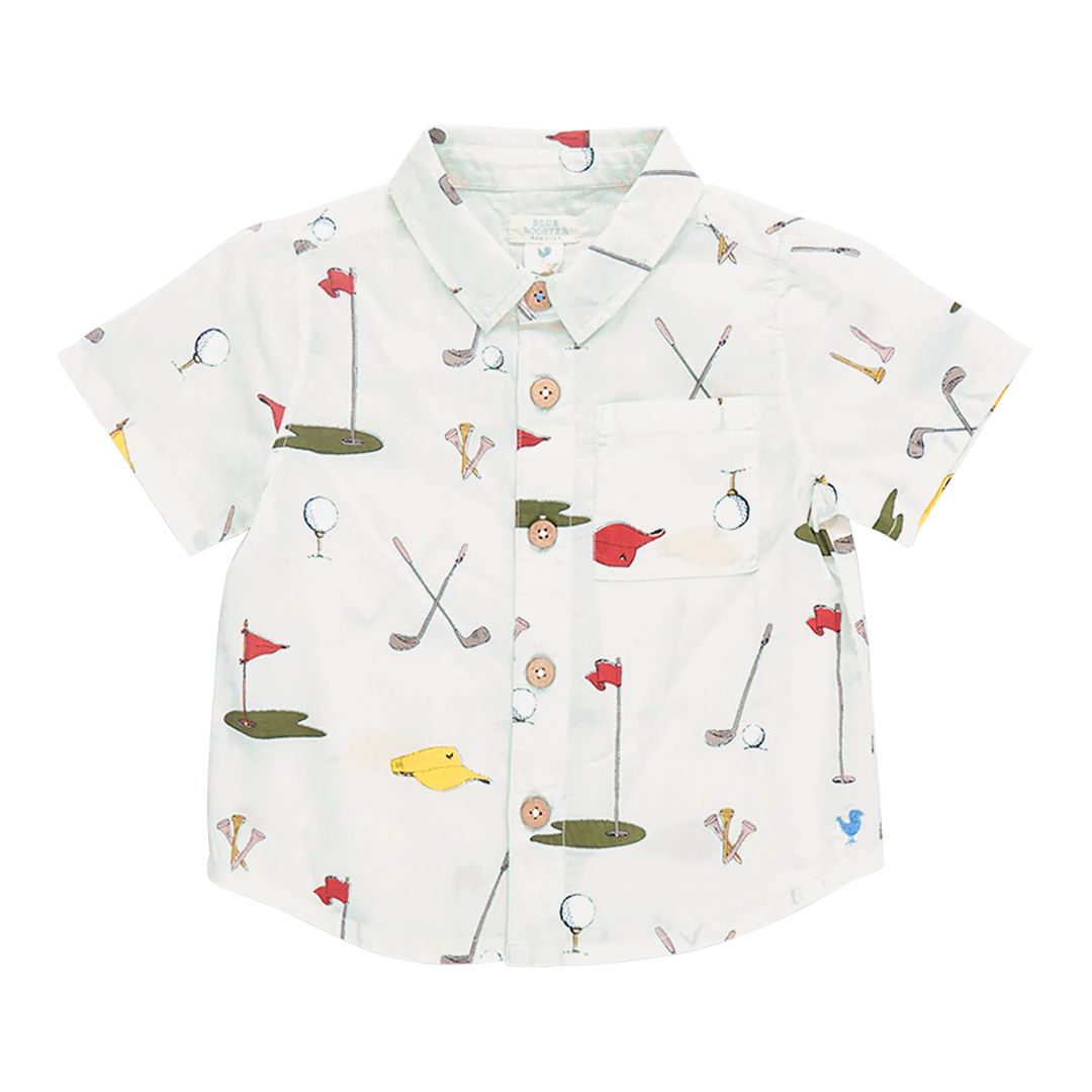 Pink Chicken - Baby Boys Jack Shirt -  Golf Tournament