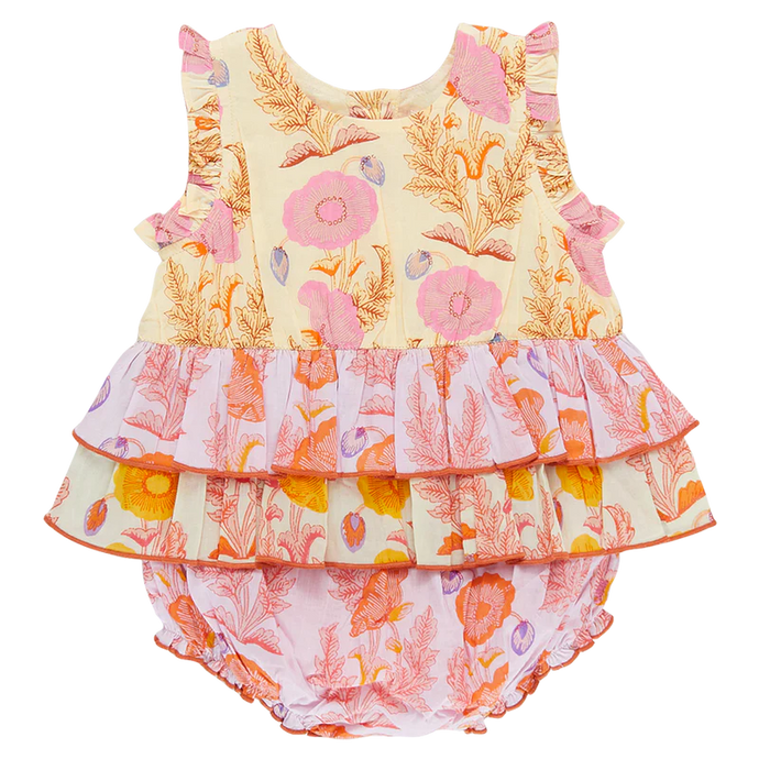 Pink Chicken - Baby Girls Heidi Bubble - Gilded Floral Mix