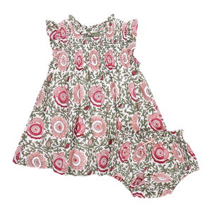 Pink Chicken - Baby Girls Stevie Dress Set - Lisbon Floral