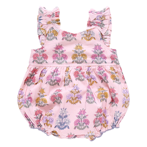 Pink Chicken - Baby Girls Via Bubble - Small Pink Flowerette