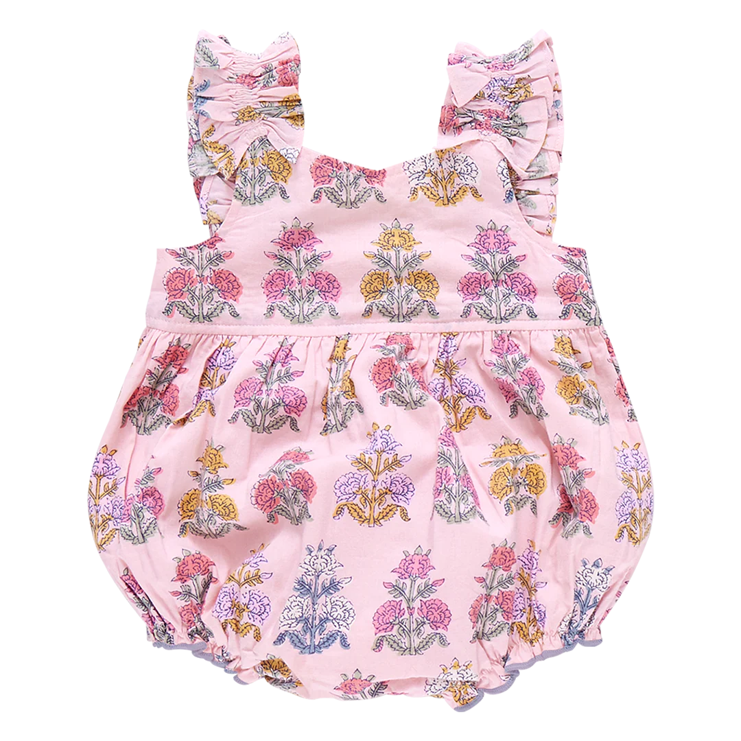 Pink Chicken - Baby Girls Via Bubble - Small Pink Flowerette
