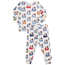 Load image into Gallery viewer, Pink Chicken - Kids Bamboo PJ Set - Bulldogs