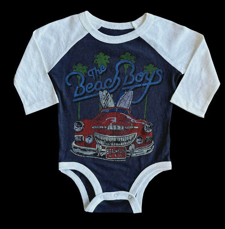 Rowdy Sprout - Beach Boys 1983 LS Raglan Onesie