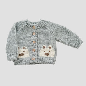 The Blueberry Hill - Bear Cardigan - Bowie Grey