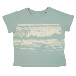 Tiny Whales - This Must Be The Place Boxy Tee - Sea Glass