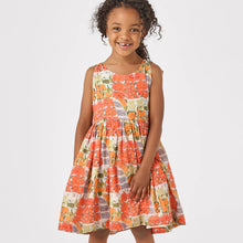 Load image into Gallery viewer, Pink Chicken - Girls Taylor Dress - Berries and Oranges