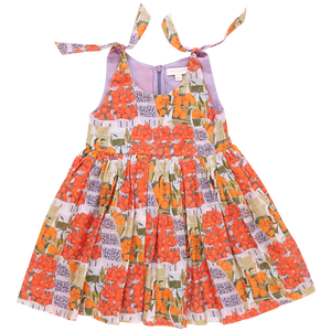 Pink Chicken - Girls Taylor Dress - Berries and Oranges
