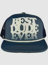 Load image into Gallery viewer, Tiny Whales - Best Dude Ever Trucker Hat  - Navy