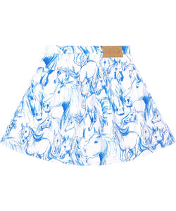 Molo - Betsy Skirt - Blue Horses
