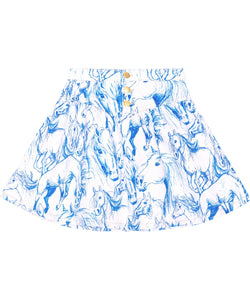 Molo - Betsy Skirt - Blue Horses