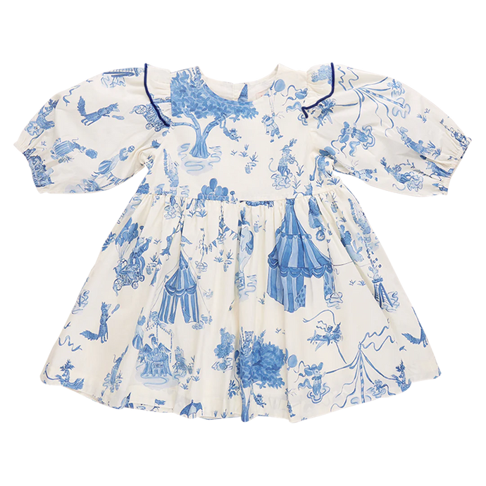 Pink Chicken - Girls Brooke Dress - Blue Circus