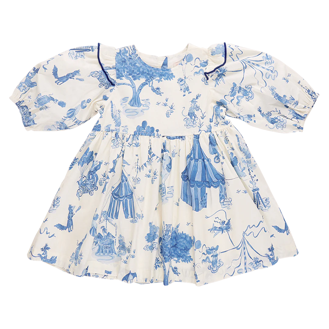 Pink Chicken - Girls Brooke Dress - Blue Circus