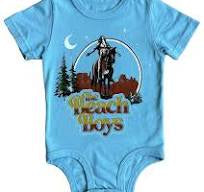 Rowdy Sprout - Beach Boys Organic SS Onesie - Blue Sky