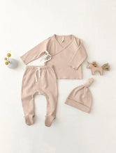 Load image into Gallery viewer, Quincy Mae - Wrap Top + Footed Pant Set - Blush