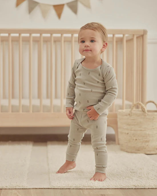 Long Sleeve Tee and Legging Set -  Trees