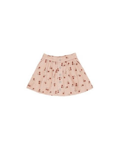 Rylee + Cru - Button Front Mini Skirt - Blossom Embroidery